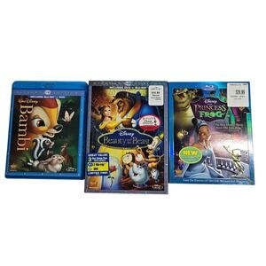 Disney Movie Lot,‎ Blu-Ray / DVD, Princess & Frog, Bambi,  Beauty & Beast